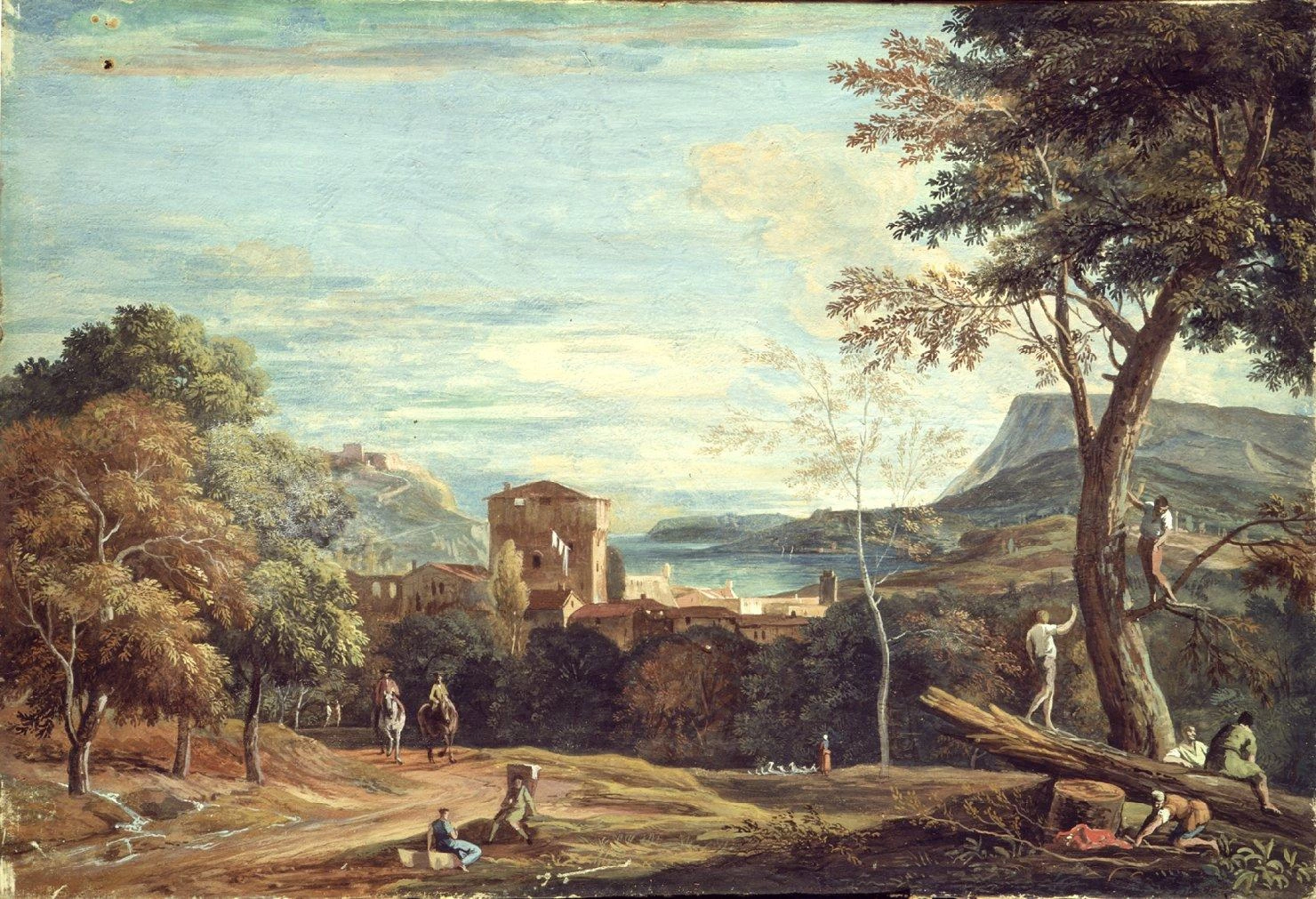 Paesaggio con boscaioli e cavalieri - Gallerie dell'Accademia, Venezia 1